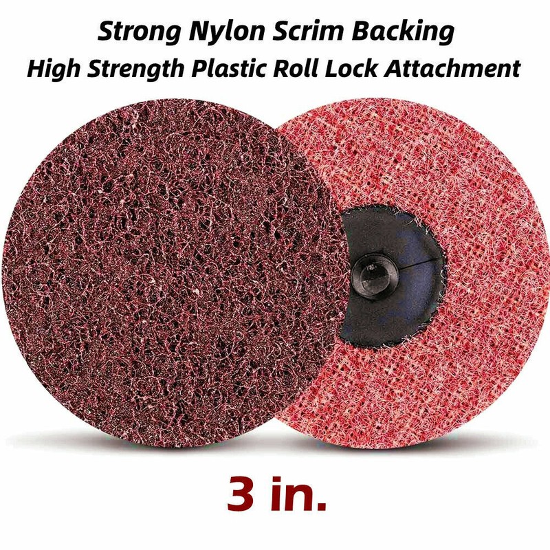 25PCS 3 Inch Roll Lock Quick Change Sanding Disc Surface Polishing Grinding Pads gallery