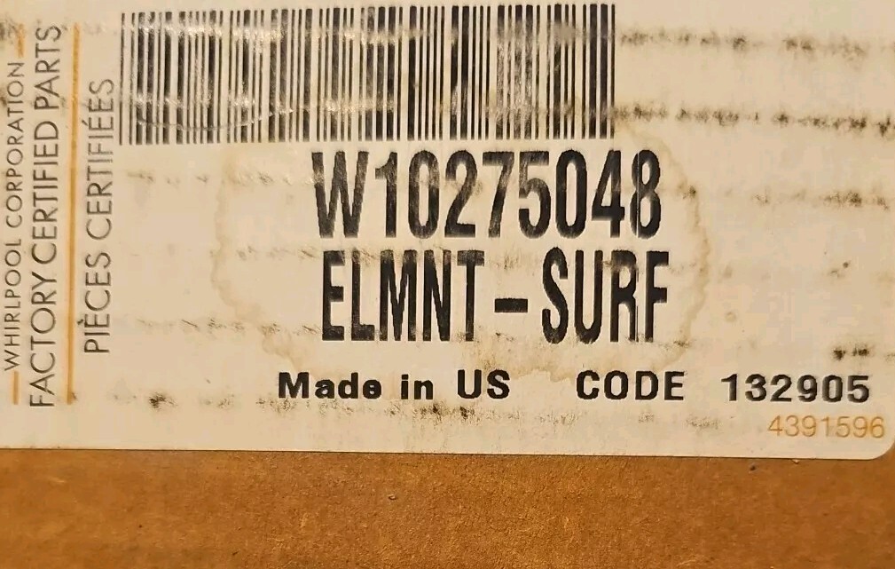 W10275048 Radiant Surface Element Replacement for Whirlpool gallery