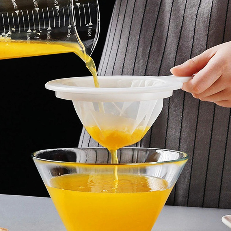 Mesh Food Filter Strainer Multi-Use Reusable Nylon Sieve Strainer with Handle gallery