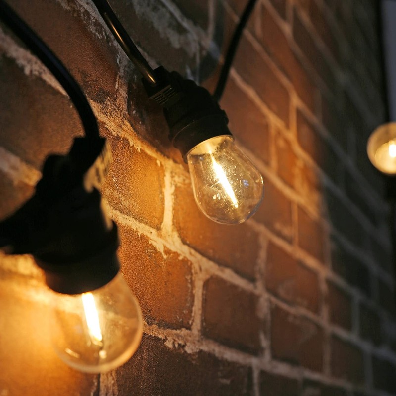 Shatterproof LED String Lights, Waterproof, Warm White 2200K, 70LM, E26 Base ... gallery