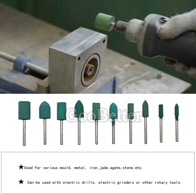 100Pcs Rubber Polishing Points Bit Grinding Head Power Rotary Tool For Dremel gallery