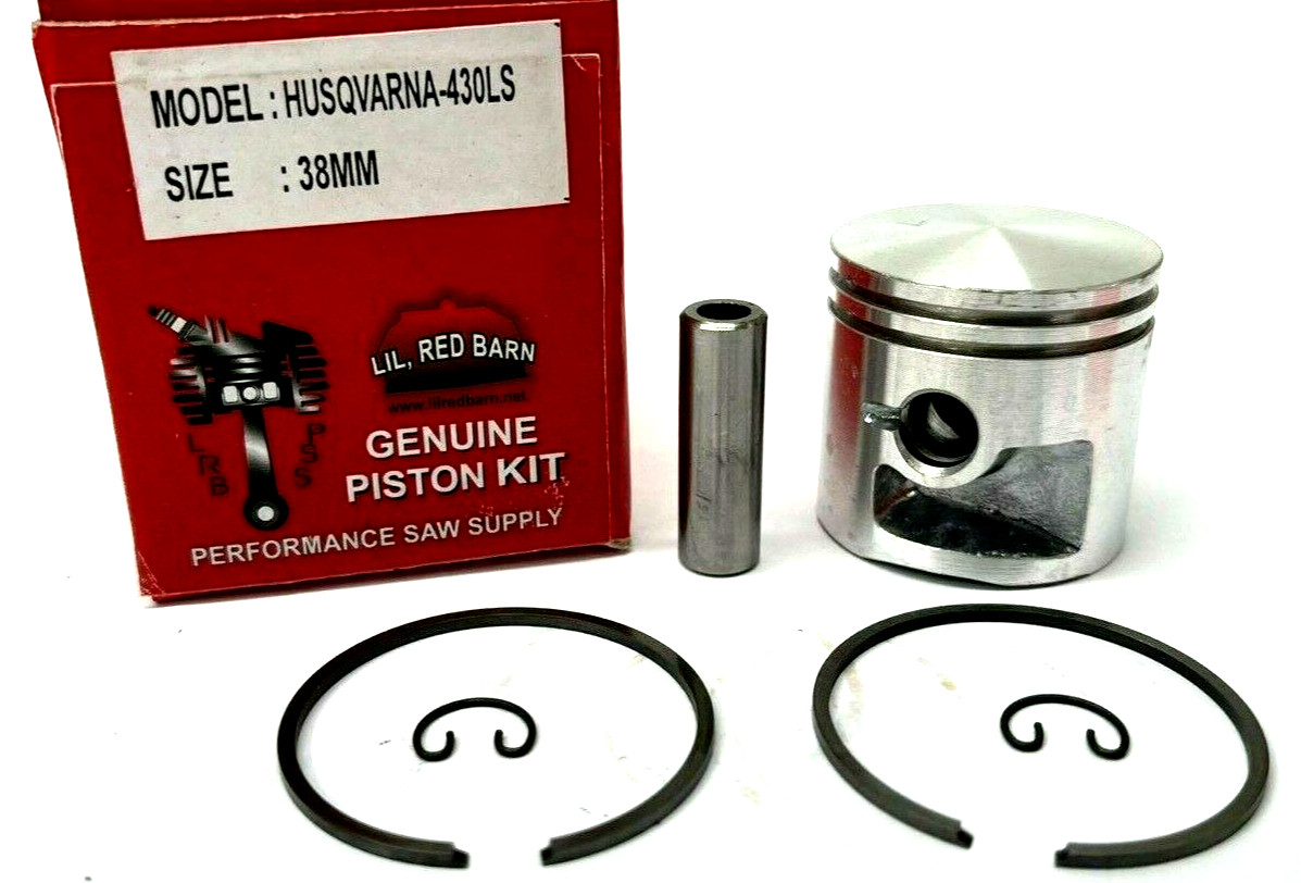 PISTON FITS HUSQVARNA 430LS, 233R, 533R, 233RJ, 38MM KIT, PART # 528073801 gallery