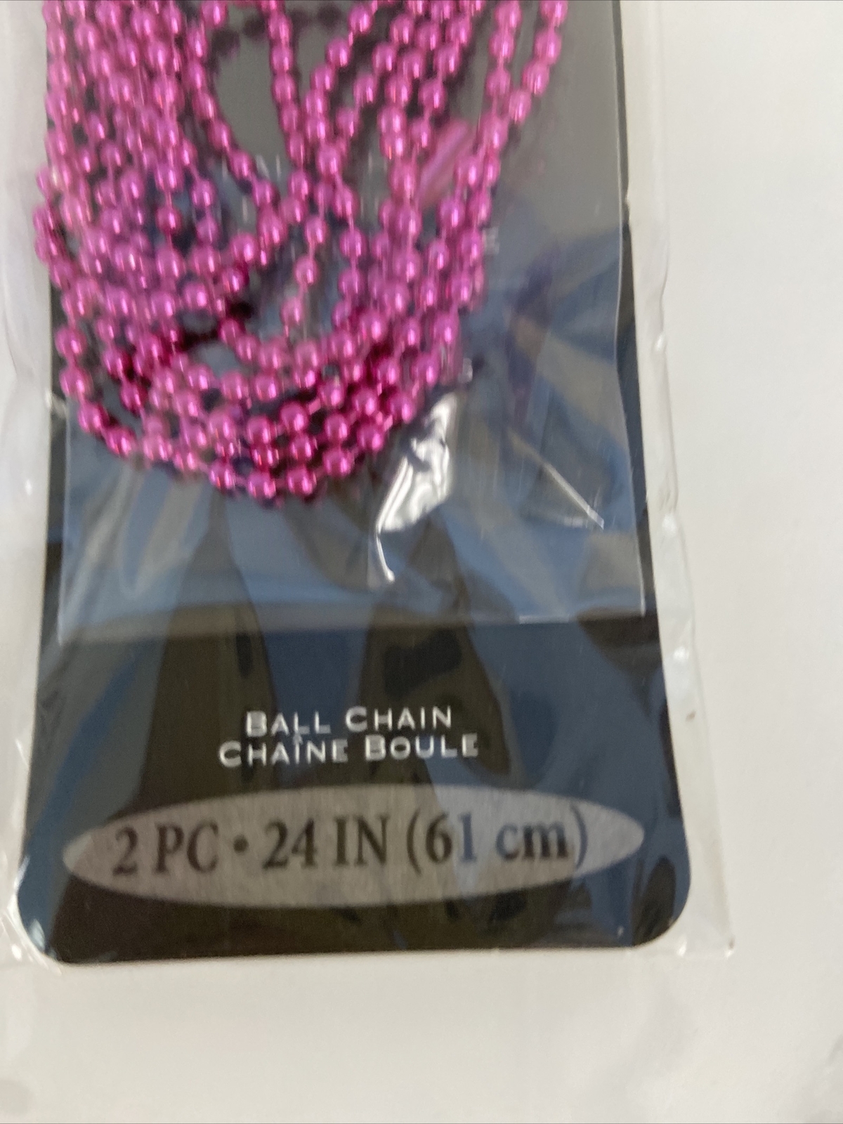Darice Ball Chain 2 Pc 24 In (61 Cm) Pink gallery