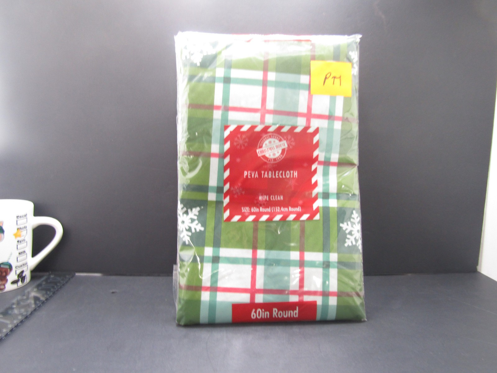 (4) Peva Tablecloths 60" Round 152cm Round Wipe Clean New in Original Bags gallery