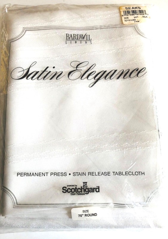 VINTAGE NEW RECTANGLE OR ROUND TABLECLOTH VARIETY NEW IN SEALED PACK SELECT ONE gallery