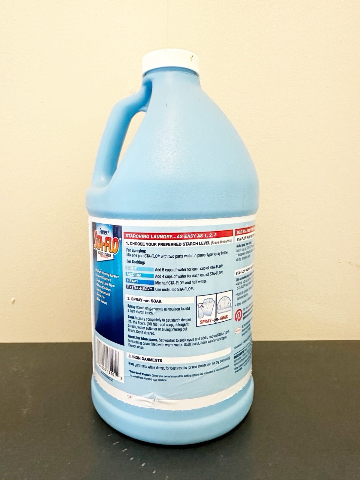 1 Purex Sta Flo Liquid Starch Concentrated 64 Oz Crafts Quilting FULL gallery