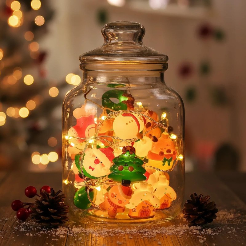 Christmas String Lights Decorations, 9.8FT 20 LED Christmas Fairy Lights, Bat... gallery