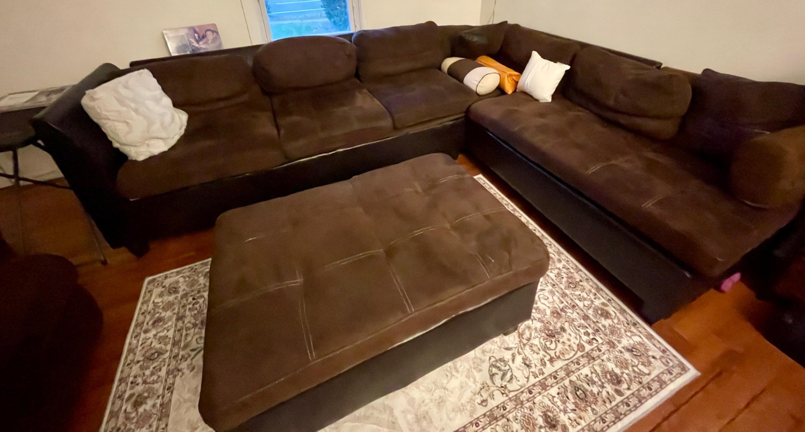 Reclining Chairs and deep chocolate brown color Sofa Set gallery