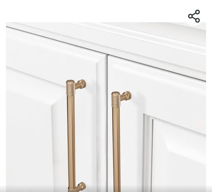 8 Pack 7Inch(177mm) Champagne Copper Kitchen Cabinet Handles Knurled Cabinet Pu gallery