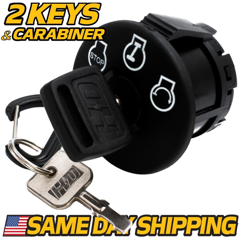 077-8076-00 Starter Ignition Key Switch fits Bad Boy Mowers w/ 2 Keys