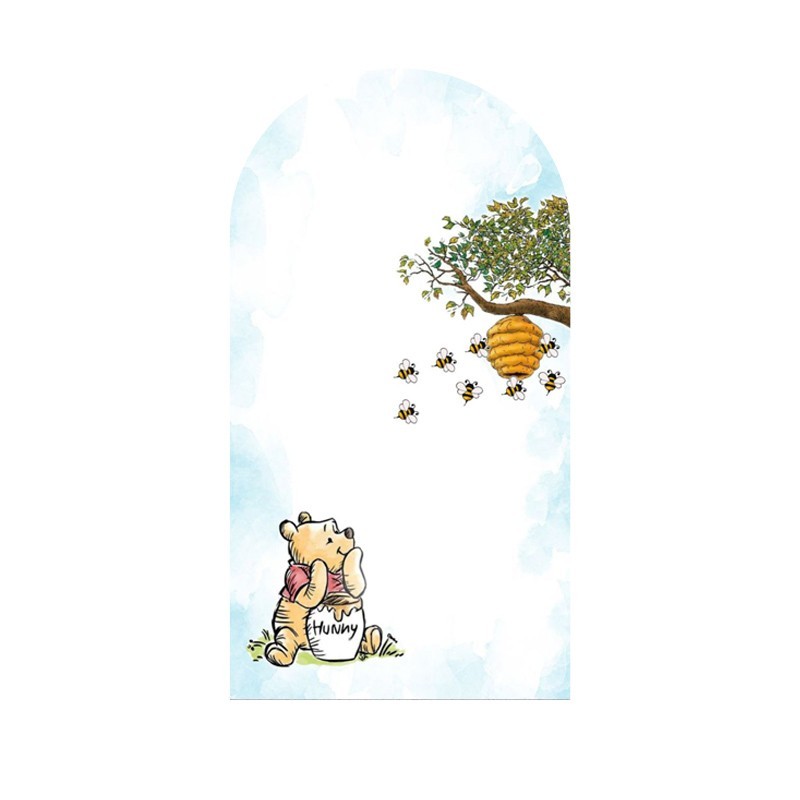 Classic Winnie The Pooh Arch Backdrop Cover Birthday Party Photo Background Prop gallery