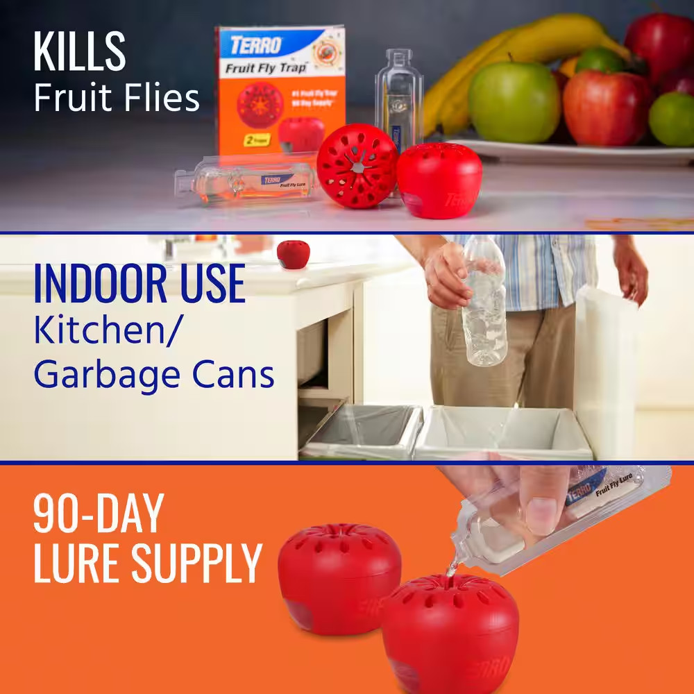 Indoor Fruit Fly Trap, (2-count) , Terro Traps, In Built With Window Sinks... gallery