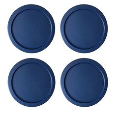 Replacement Lid for Pyrex 1-CUP Storage Cover 4″ Bowl 7202-PC Blue (4-Pack)