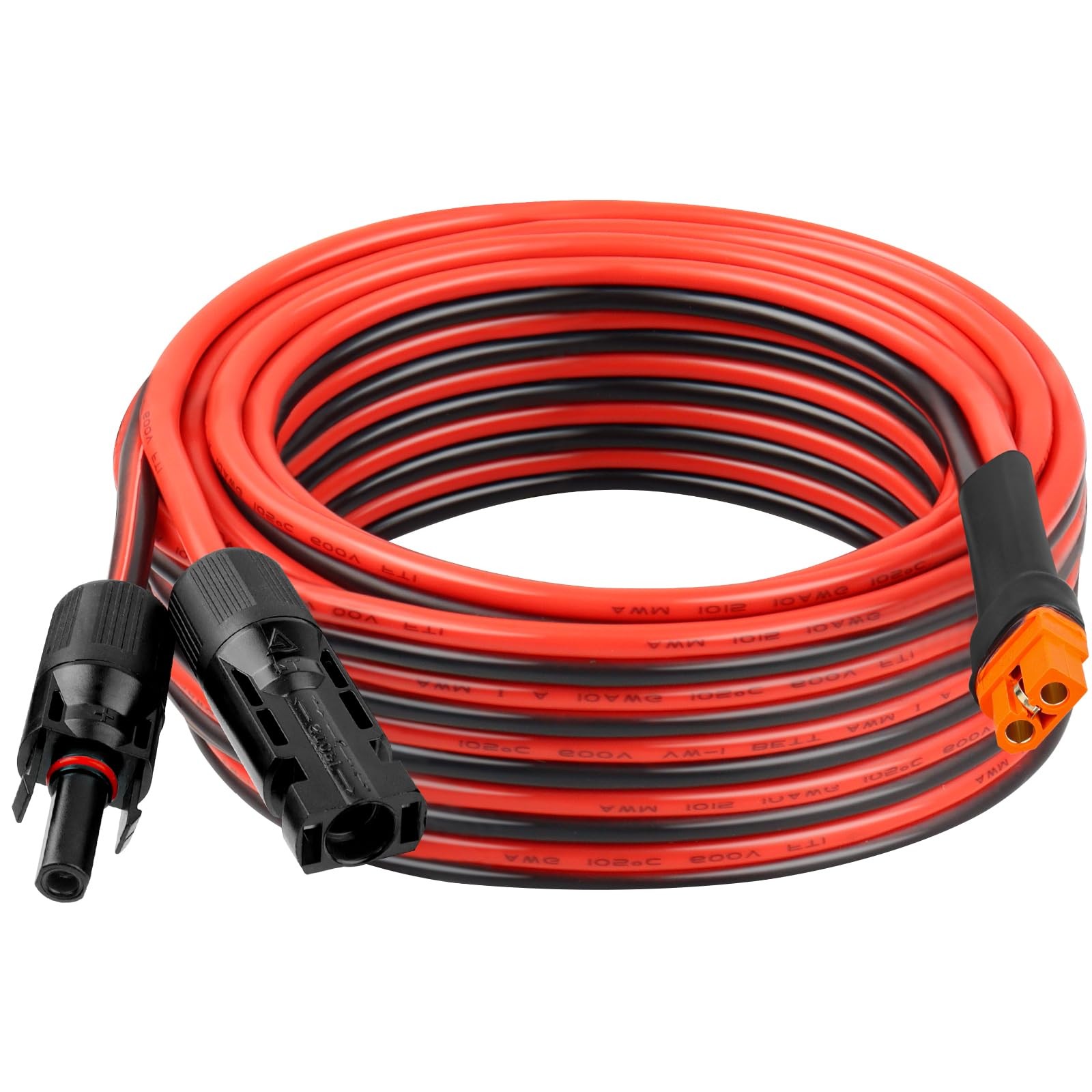 10AWG 30FT Solar to XT60i Extension Cable 3 6 10 35 50 75 100FT Heavy Duty Ad... gallery