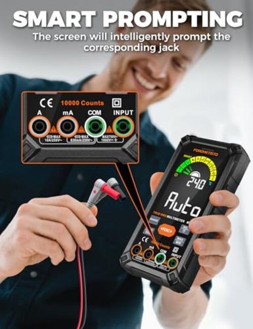 Digital Multimeter Tester 10000 Counts, Smart Multimeter Rechargeable, MT03 gallery