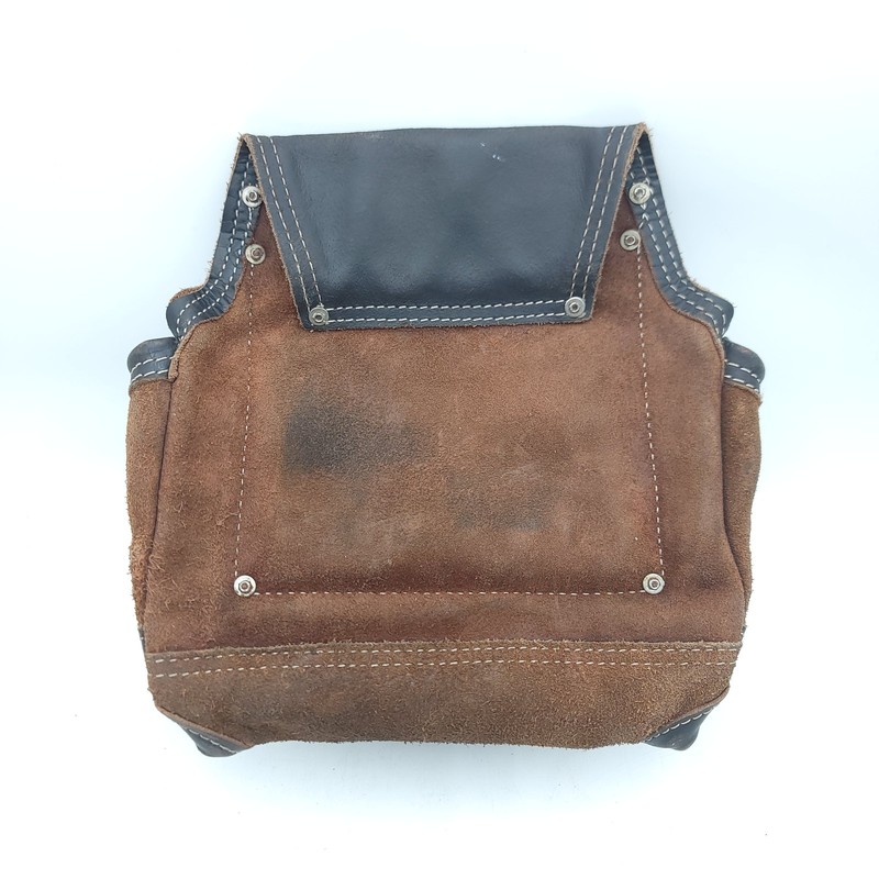 AWP Leather Fastener & Tool Pouch Bag - Brown/Black Leather gallery