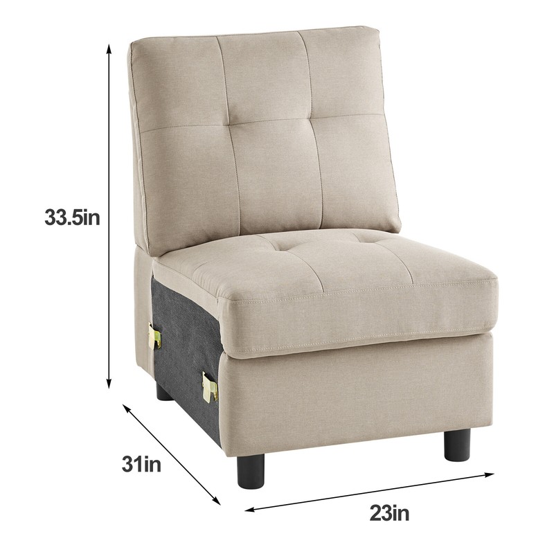 Contemporary Modular Sectional Sofa Modern Living Room Furniture Set DIY Couch gallery