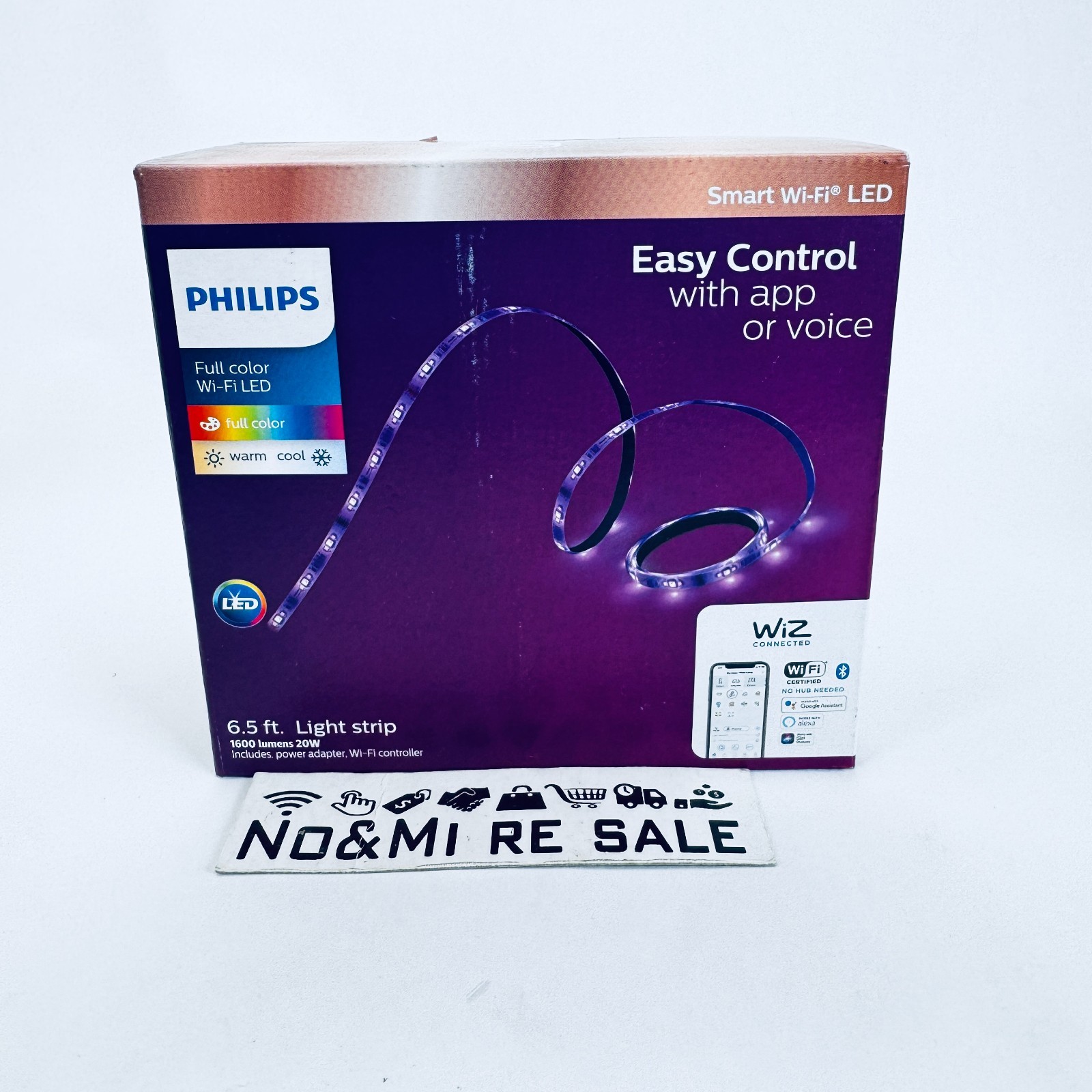 PHILIPS Smart Wi-Fi Wiz Connected Color and White Dimmable Tunable Light Strip gallery