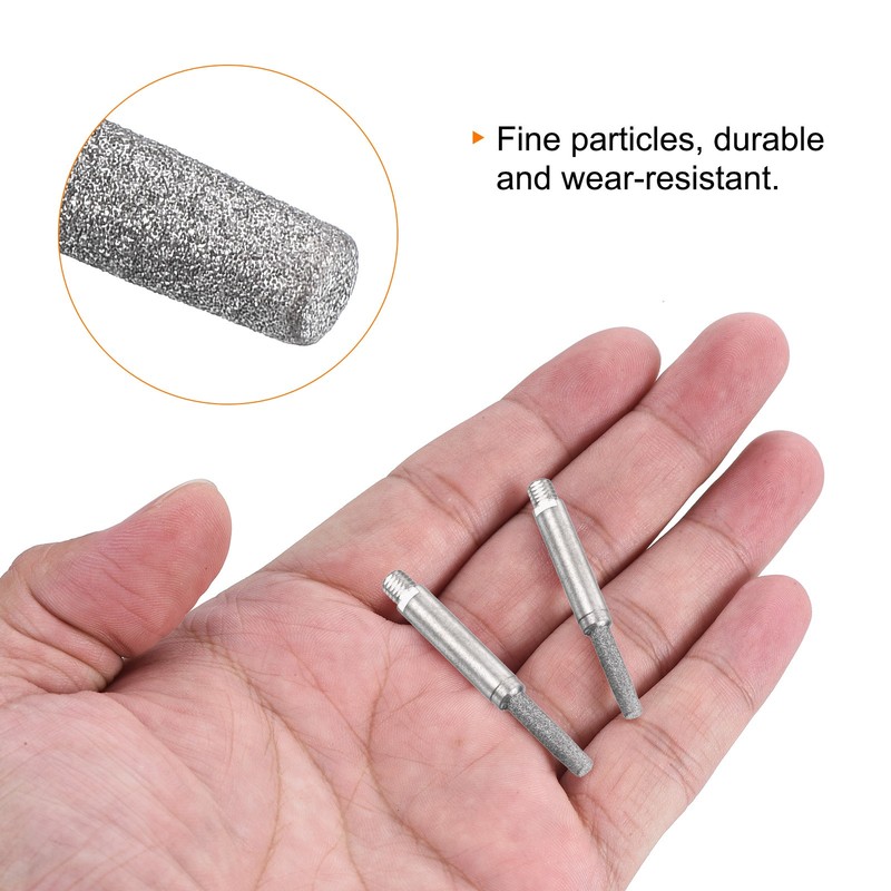 5/32 Inch Diamond Chainsaw Sharpener, 5 Pack for Hand Crank Chainsaw, Silver gallery