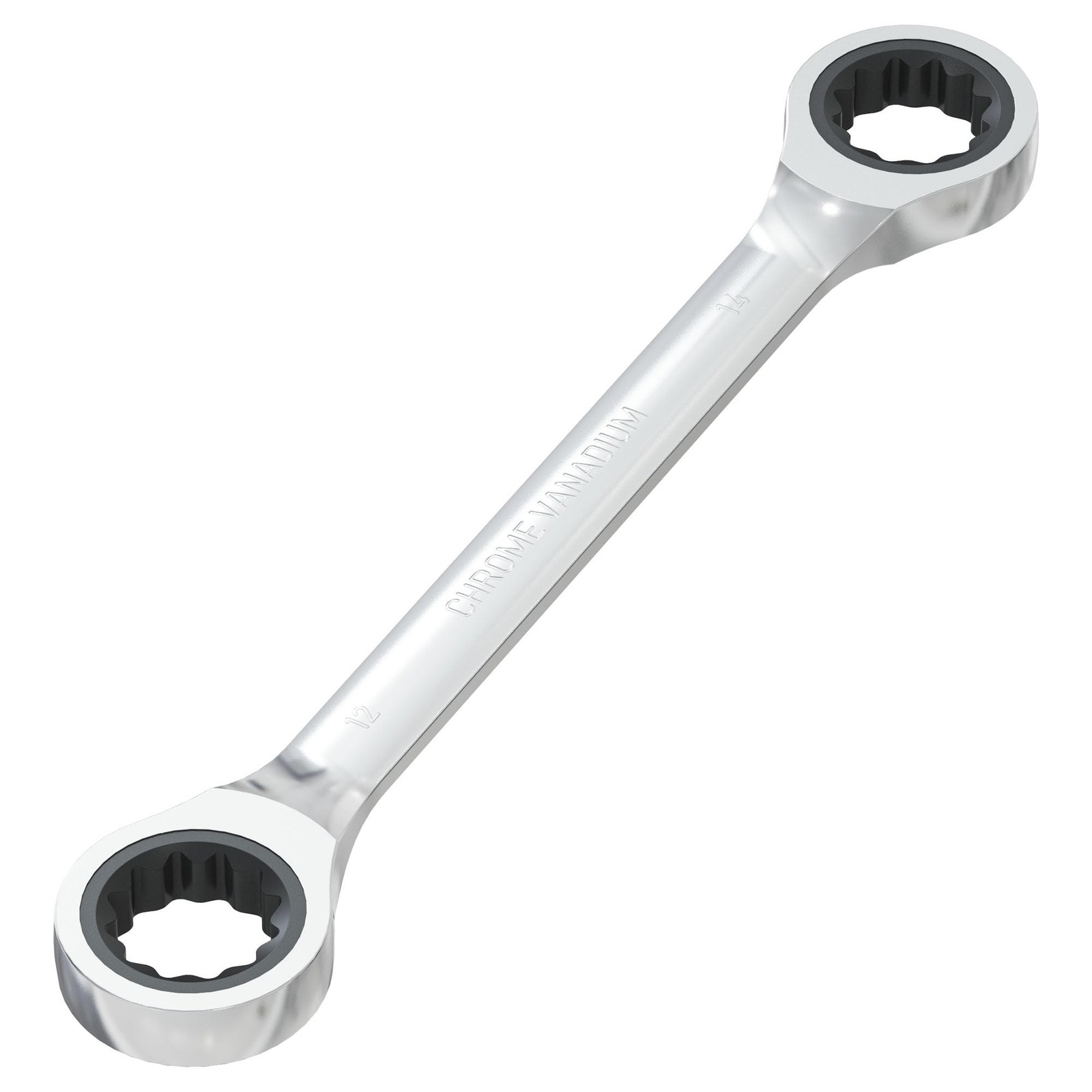 12mm x 14mm Double Box End Ratcheting Wrench Metric 72 Teeth 12 Point Spanner gallery