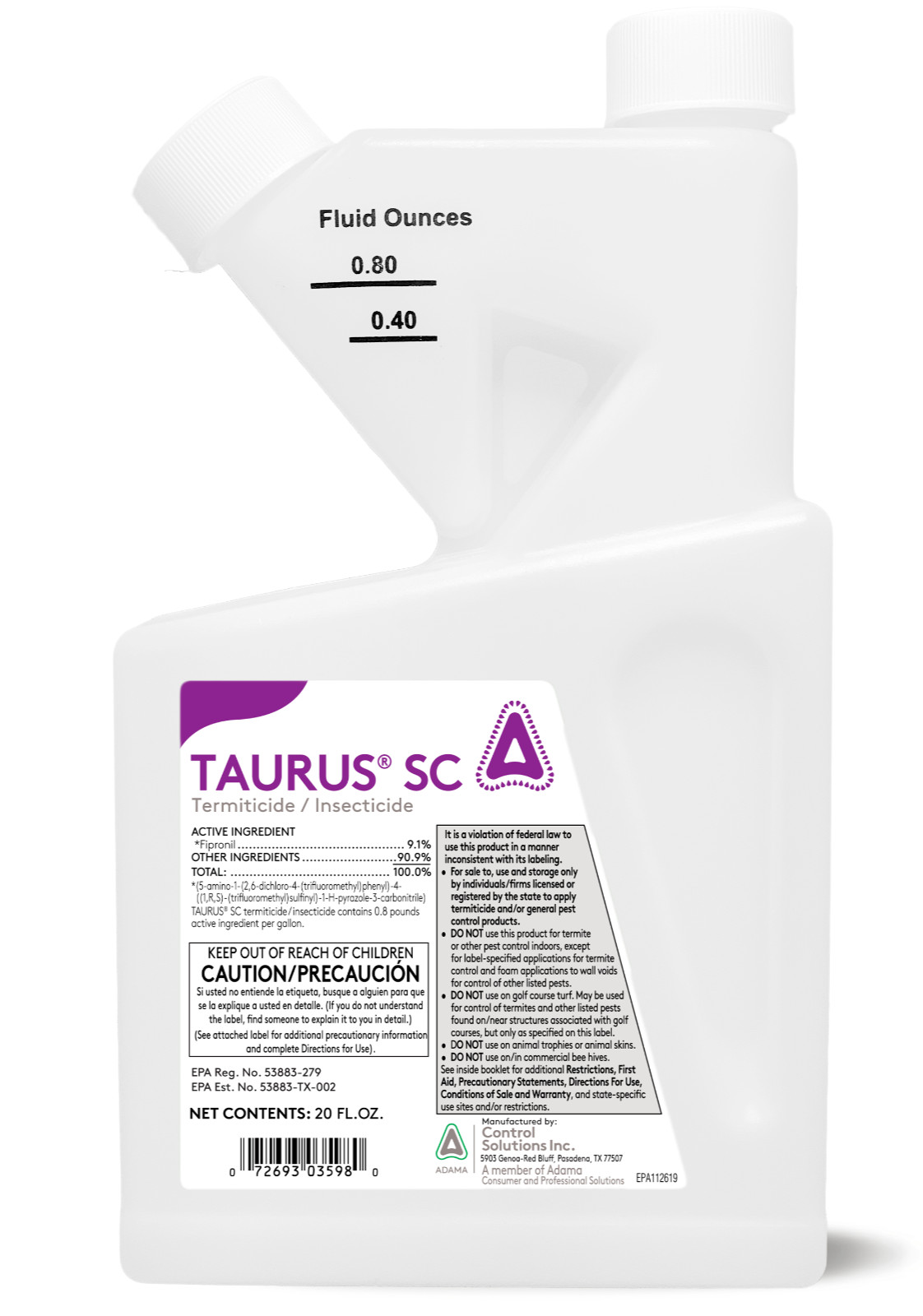 Taurus SC Insecticide Professional Termite Control - 20 Oz. | Generic Termidor gallery