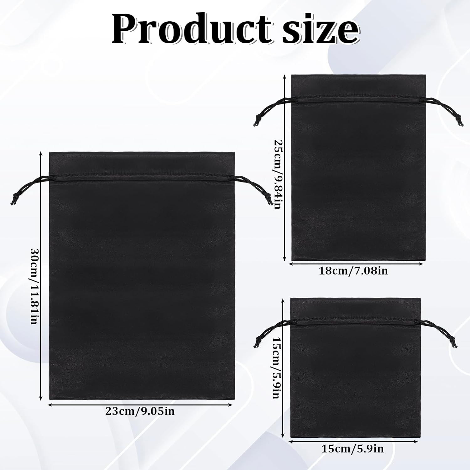 Toy Storage Bags Satin Silk Drawstring Pouch Adjustable 6 Pcs Foldable Quality gallery
