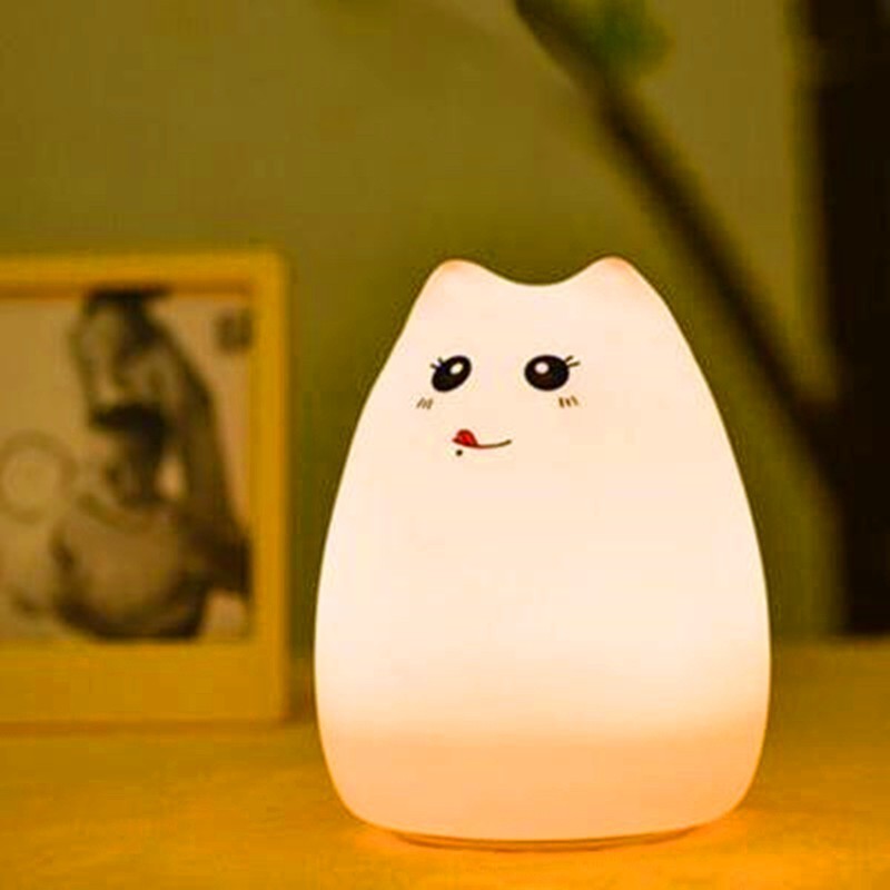 Silicone Touch Sensor LED Night Light For Children Baby Kids gallery