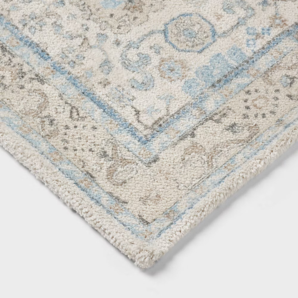 24"x36" Oversized Medallion Bath Rug Cream - Threshold gallery
