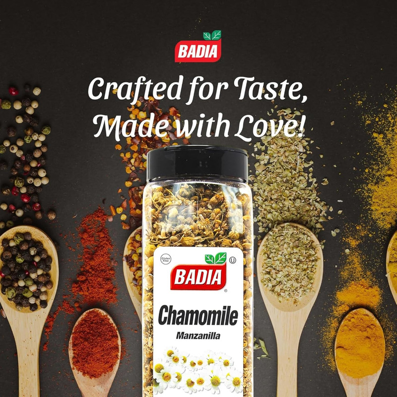 Badia Chamomile, 3.5 Oz – Premium Dried Chamomile Flowers for Herbal Tea gallery