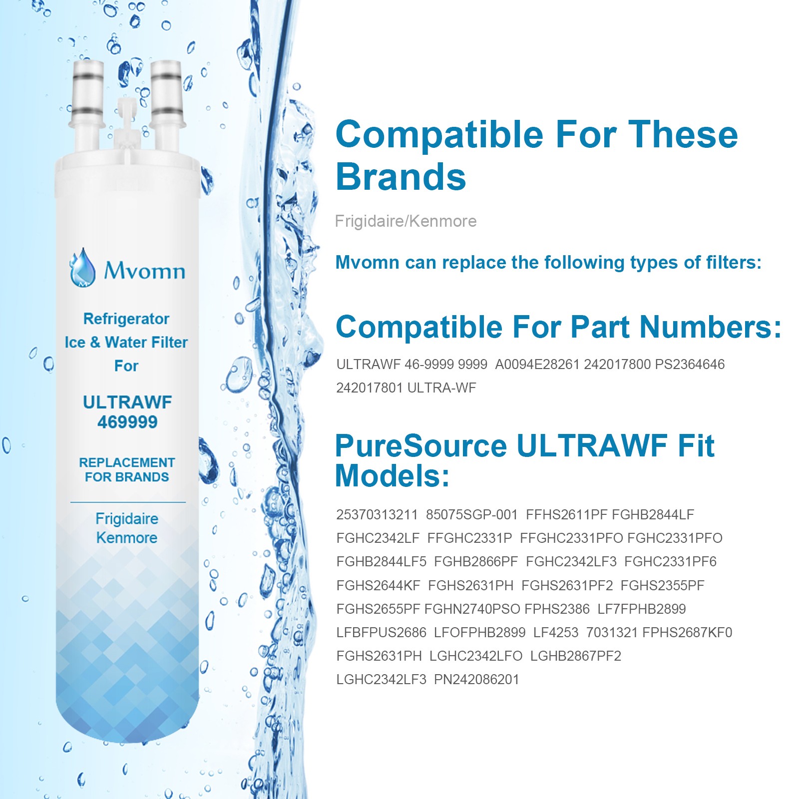 2 Pack ULTRAWF Frigidaire Ultra PureSource Refrigerator Water Filter NEW gallery