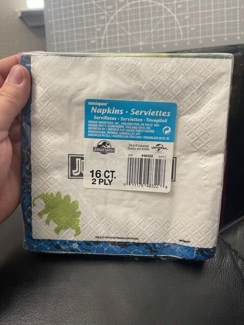 Unique Indominus Rex Jurassic World Multicolor Luncheon Napkins 16 Ct 2-Ply gallery