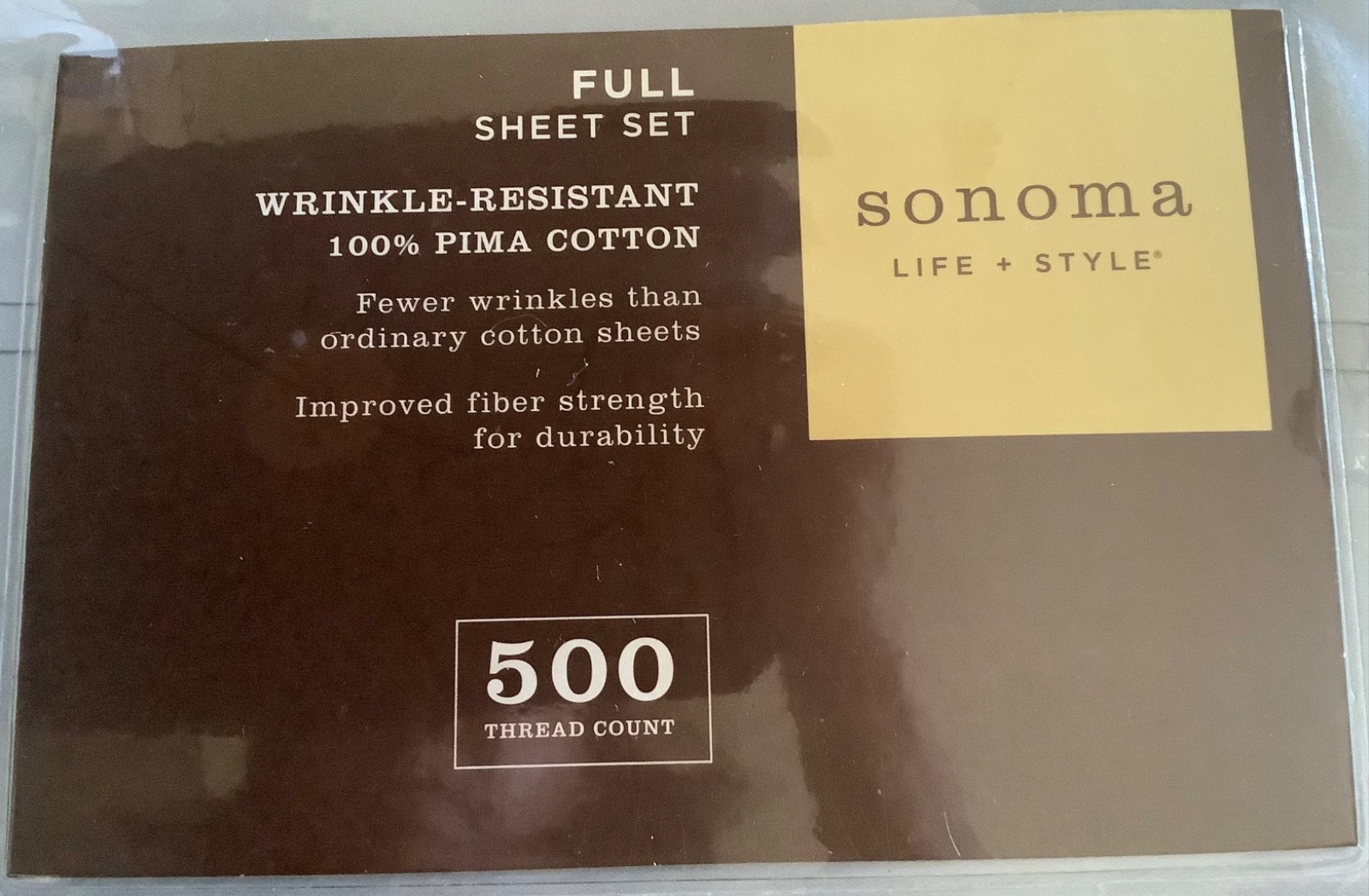 New 100% Pima Cotton Full Sheet Set, faded blu, 500 thread ct, Sonoma, Free Ship gallery