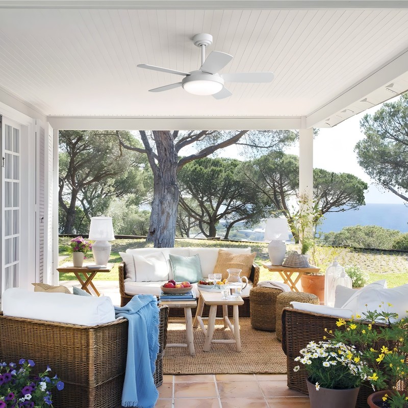 Sofucor 42'' Ceiling Fans with Lights & Dimmable LED Quiet Reversible DC Motor gallery