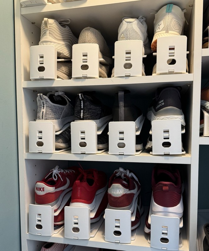 like-it Shoe 12 Space Savers, one 6 Pack New In Box & 6 Gently Used MSRP $44 gallery