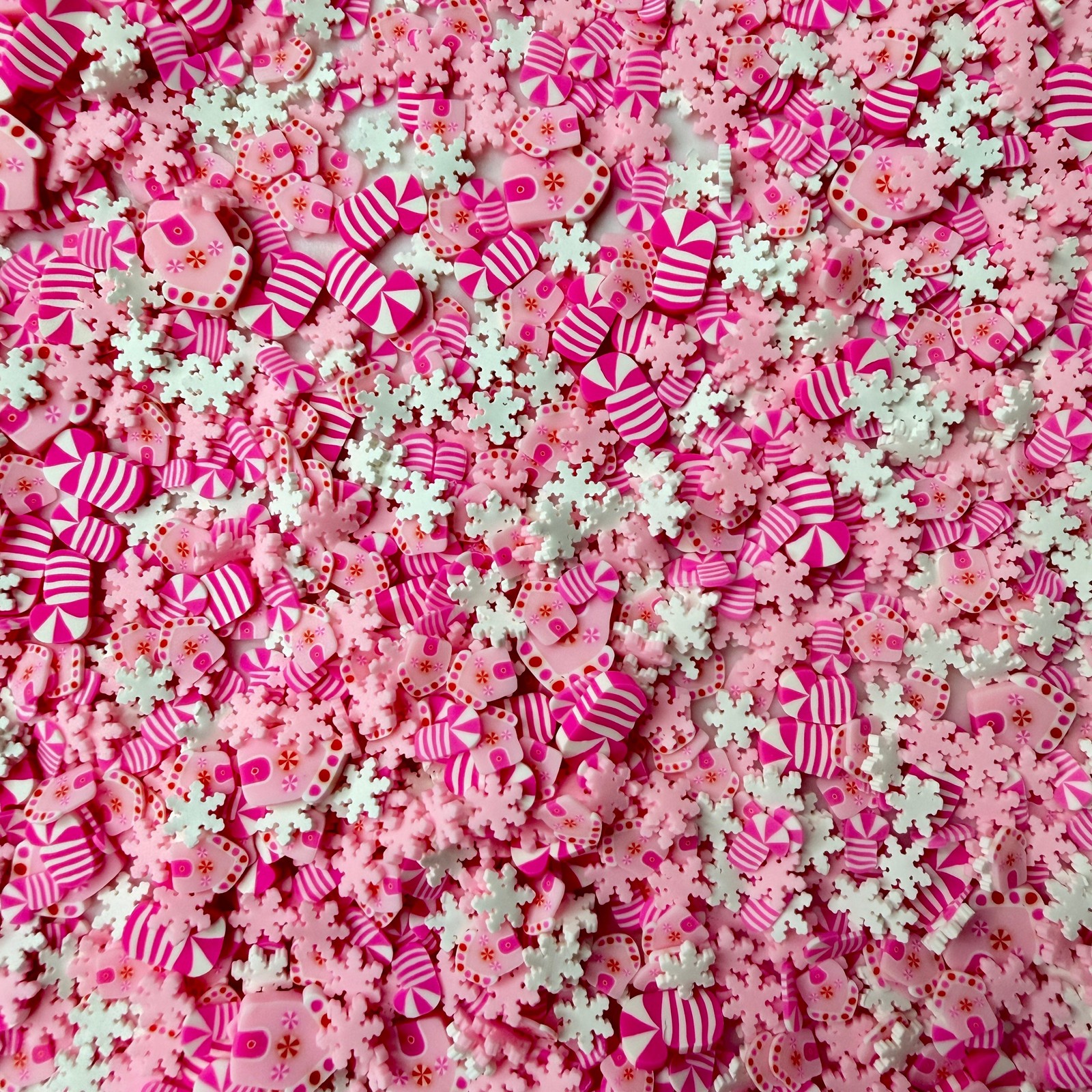Pink Winter Polymer Clay Sprinkle Mix (NOT EDIBLE) D51-11 gallery