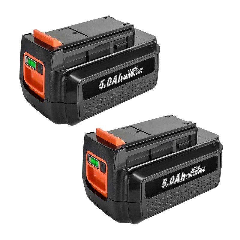 5.0Ah For Black Decker 40Volt Max Lithium Battery+Charger LBXR36 LBX2040 LSW36 gallery