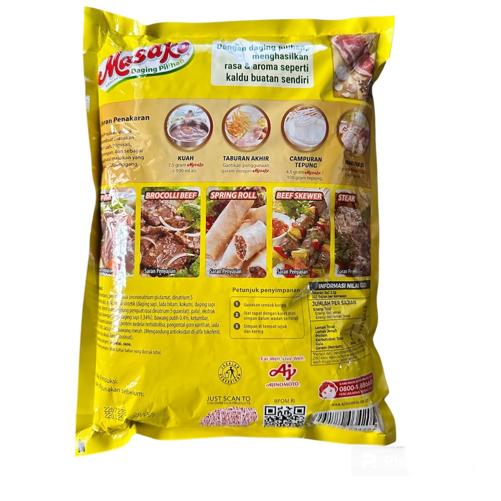 1kg [MASAKO] Penyedap Rasa BEEF Cooking Flavor Enhancer Seasoning Powder MSG gallery
