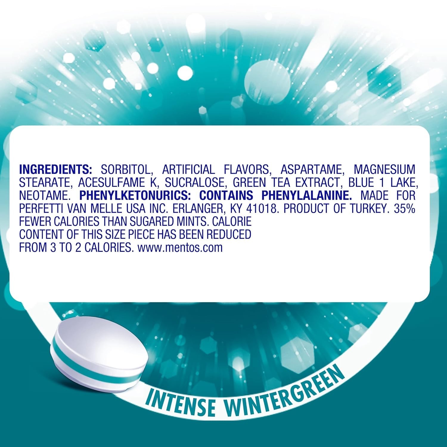 Mentos Clean Breath Hard Mints, Intense Wintergreen, 150 Pieces, 4 Count Pack gallery