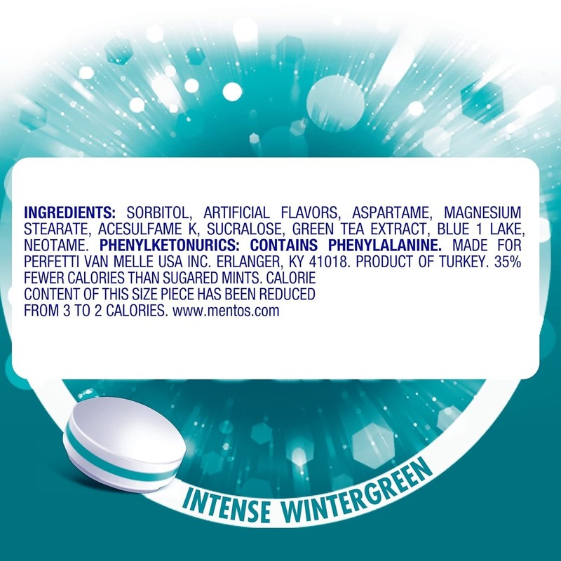 Mentos Clean Breath Hard Mints, Intense Wintergreen, 150 Pieces, 4 Count Pack gallery