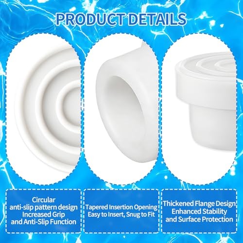 2-Pack Pool Ladder Bumpers,Pool Step Rubber End Caps for 1.9" Standard 2Pack gallery