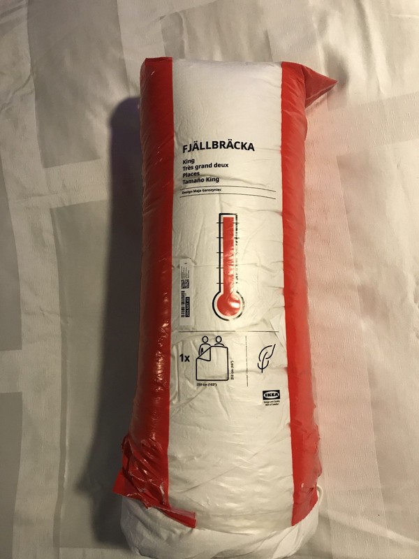 COMFORTER "FJALLBRACKA"EXTRA WARM WHITE KING DUVET INSERT 204.587.43 [NEW] gallery