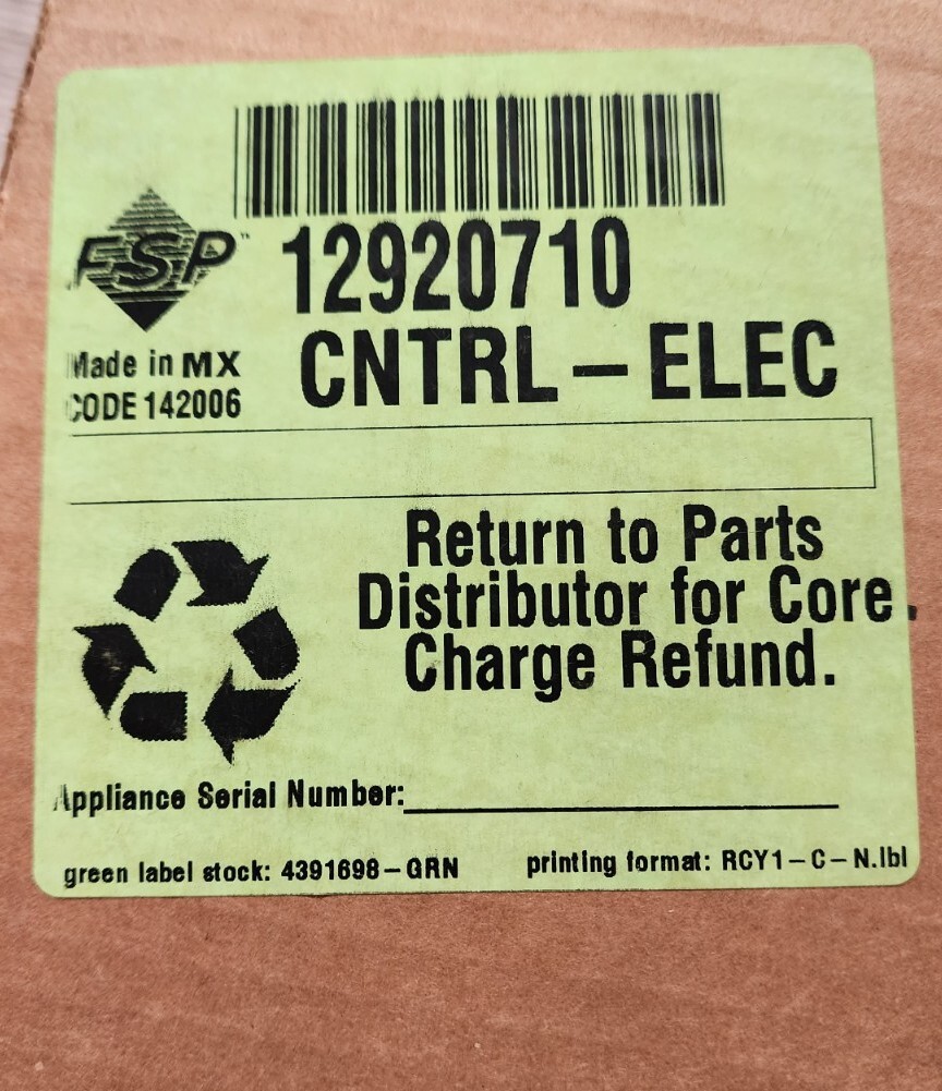 12920710 (W10890094) Genuine WHIRLPOOL REFRIGERATOR CONTROL BOARD OEM, TESTED gallery