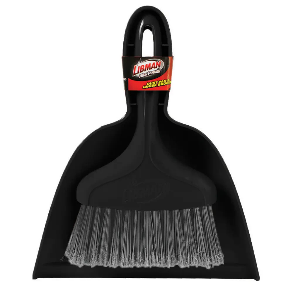 Libman Handheld Whisk Broom & Dustpan Set – Compact Plastic Cleaning Kit gallery