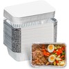 Aluminum Pans with Lids 50Pack, 8.5"×6" 2.25 LB Capacity Foil Food Containers... gallery