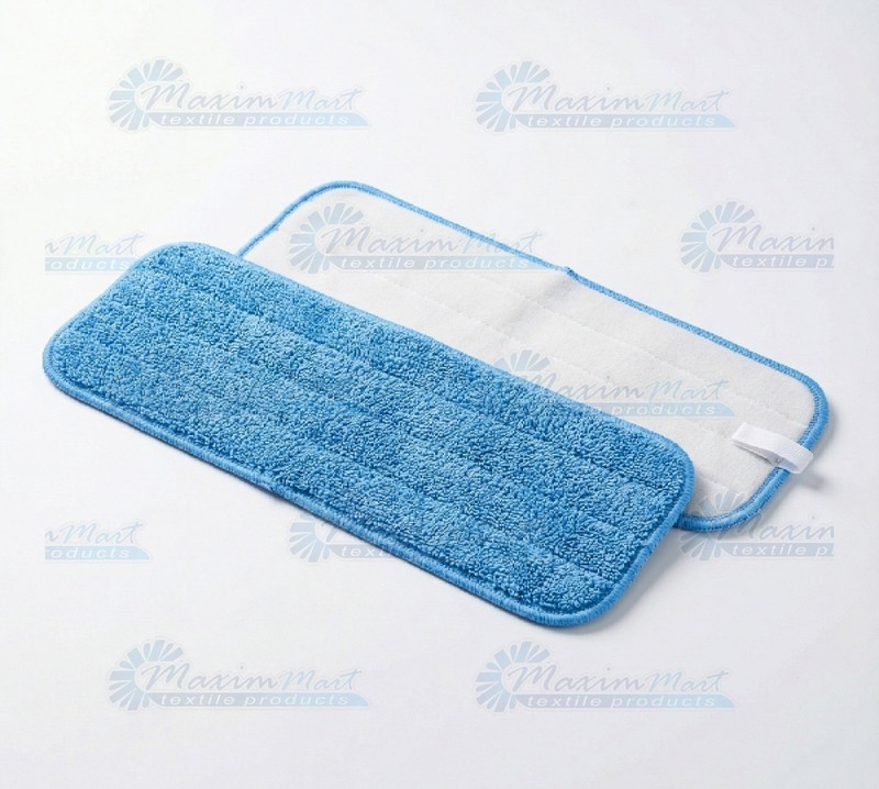 18” Microfiber Looped Flat Mop Set, 400GSM, Pro Grade, (1 Handle/1 Frame/2 Pads) gallery