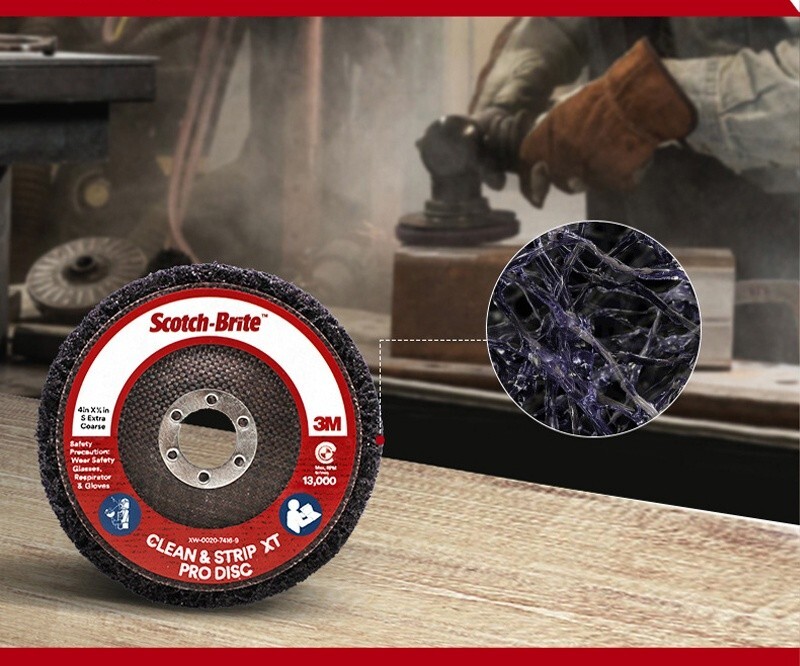 3M Scotch-Brite Clean and Strip XT Pro Disc 4.5Inch - 2PCS gallery