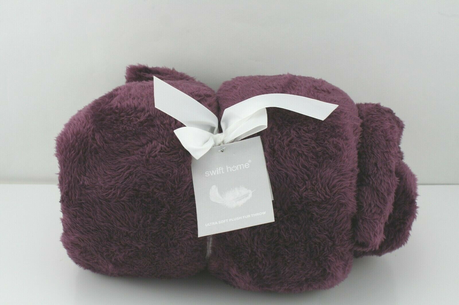 Swift Home Super Soft Oversized Plush Faux Fur Purple Throw Blanket 60 x 70 inch gallery