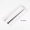 Transparency SEC Size Estimation Chart 145x63mm Diameter gallery