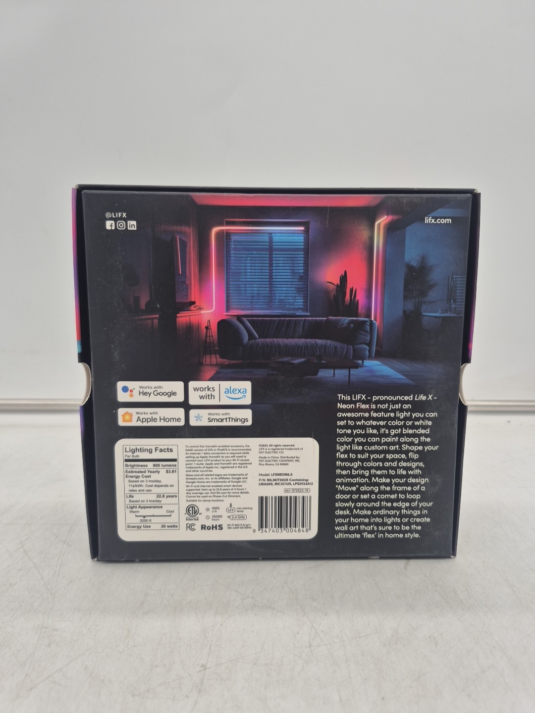 LIFX Neon Flex 800LM 6.5ft Indoor LED Rope Light LFXNEON6.5 gallery