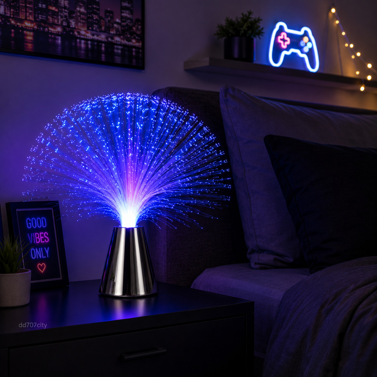 Multicolor Fiber Optic Lamp Light Holiday Wedding Centerpiece Fiberoptic LED gallery